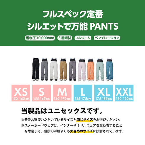 【10月上旬発送予定】 ASHGREEM アッシュグリーム スノーボードウェア 3レイヤー パンツ AGP3L-230